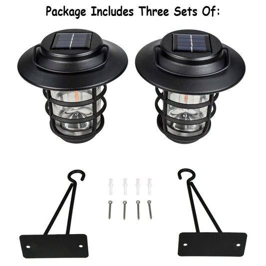 home zone security solar outdoor decorative glass wall lantern light no wiring