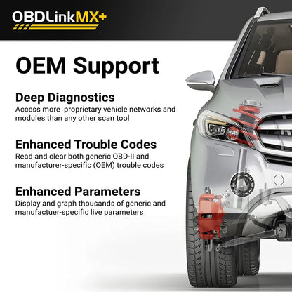 OBDLink Bluetooth Scanner for iPhone, Android, and Windows