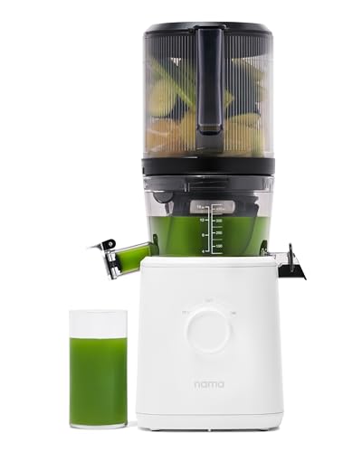 Nama J2 Cold Press Juicer Self Feeding for Hands Free Operation with Wide Mouth Hopper for Whole Recipe Loading, Zero Waste Masticating Juicer For More Juice, Less Pulp �� Easy Cleanup & Assembly: Home & Kitchen