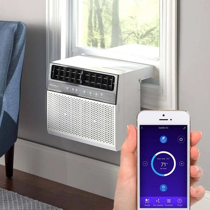 Soleus Air 8,000 BTU Hybrid (saddle) Window Air Conditioner with WiFi - 8,000 BTU (White)