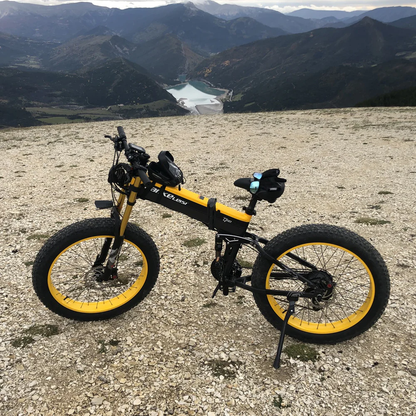 Lankeleisi XT750 Plus 1000W 26" Fatbike Dual Crown Fork Faltbares E-Mountainbike 17,5Ah