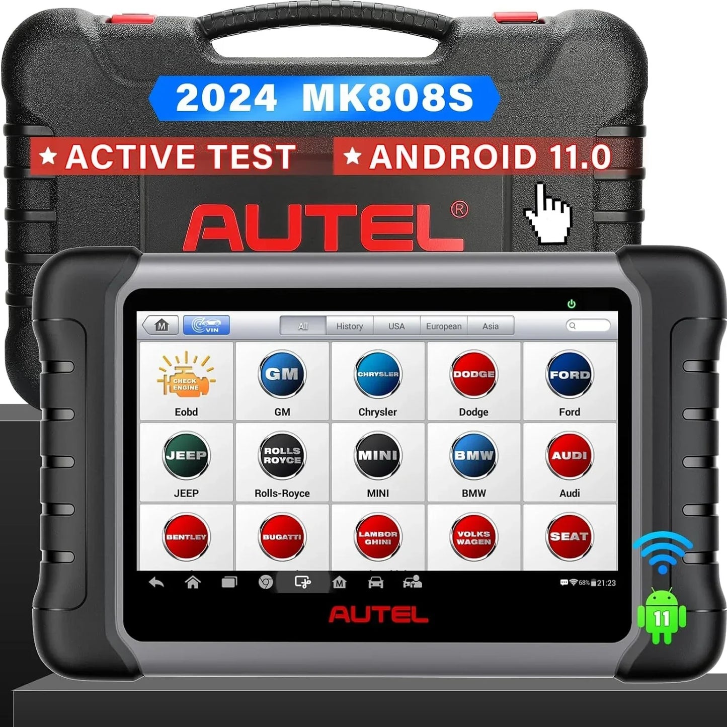 2024 Bidirectional Tool as MK808BT Pro MX808S M808Z, Function as MaxiCheck MX900, Active Test, All System Diagnose, Injector Coding.