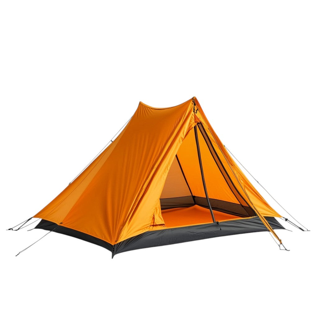 Jupon 2-Person Lightweight Trekking Tent - Waterproof & Windproof - Orange