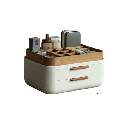 Evorla Modern Bamboo Desktop Storage Organizer and Office Pen Holder Tray